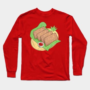 Tempeh Goreng Traditional Indonesian Food Long Sleeve T-Shirt